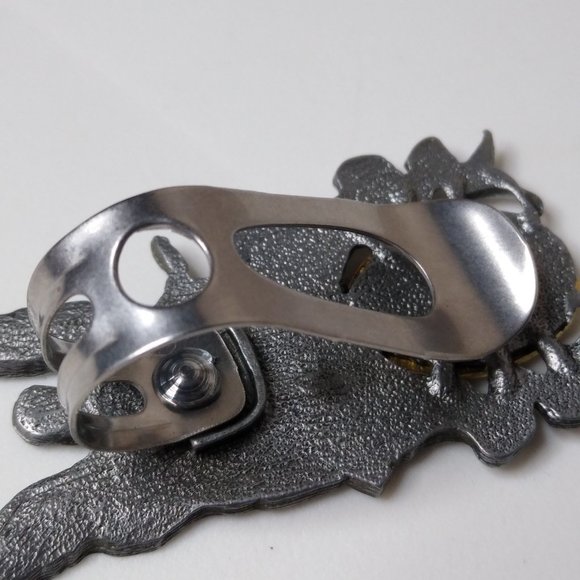 Camco Saint Christopher Protect Us Metal Auto Visor Clip - Picture 8 of 14